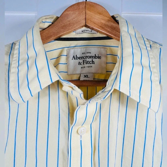 Abercrombie & Fitch cotton casual button down shirt, XL, vintage relaxed fit - Picture 2 of 8